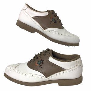 Footjoy Greenjoys Golf Shoes Saddle Style Womens 9